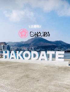 函館　桜　書道　習字　ベイエリア